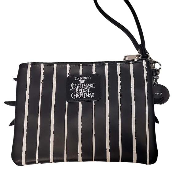 DISNEY NIGHTMARE BEFORE CHRISTMAS Wristlet Clutch Jack Black Bat - Picture 2 of 9